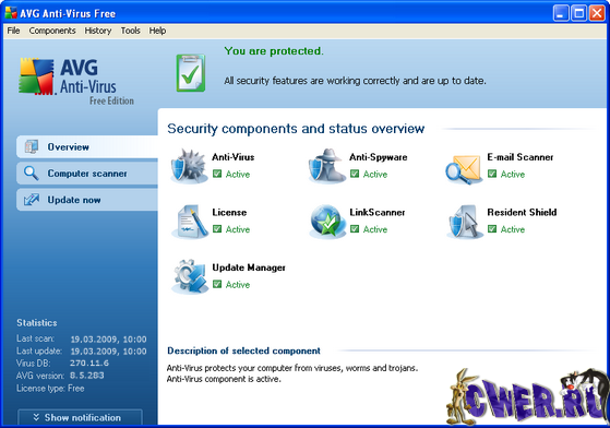 AVG Anti-Virus Free Edition 8.5.283 Build 1450