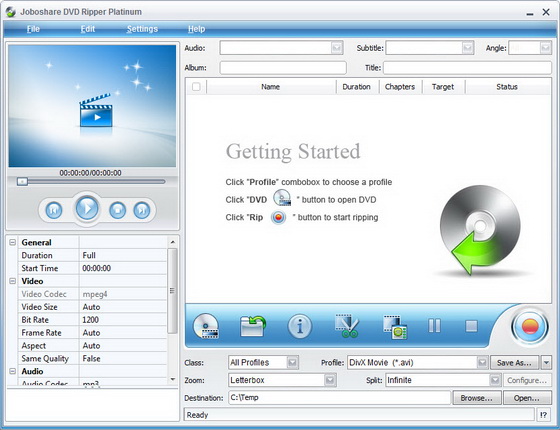 Joboshare DVD Ripper Platinum 3.3.4 Build 0420