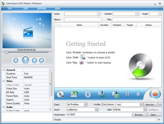 Joboshare DVD Ripper Platinum 3.3.9 Build 0629