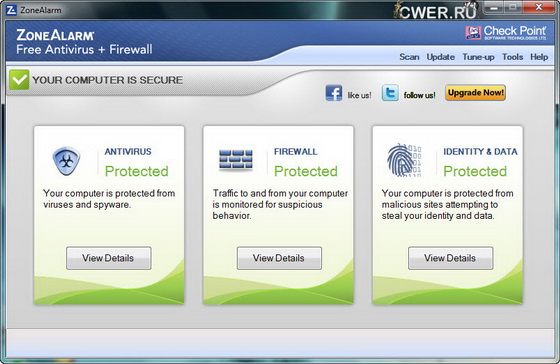 ZoneAlarm Free Antivirus + Firewall 10.2.057.000