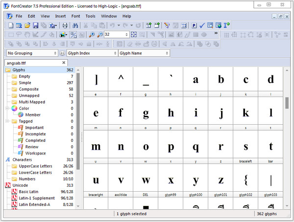 High-Logic FontCreator Professional