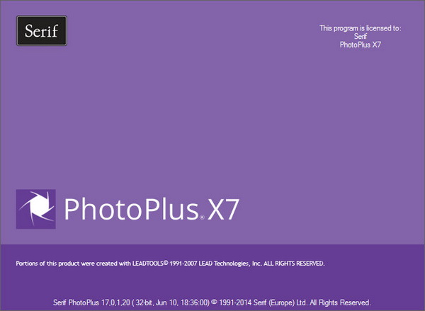 Serif PhotoPlus X7