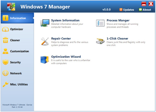 Windows 7 Manager