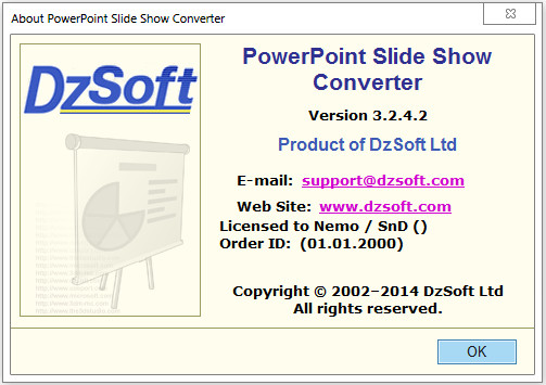 DzSoft PowerPoint Slide Show Converter