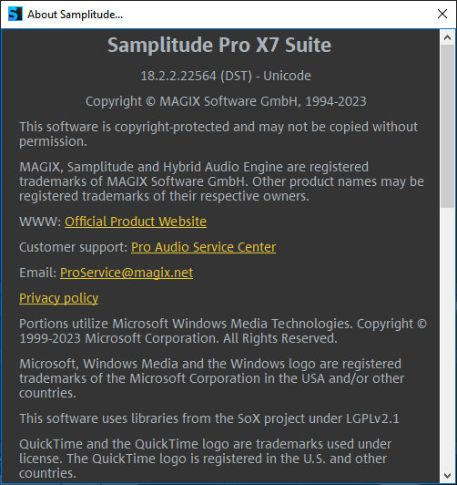 MAGIX Samplitude Pro X7 Suite