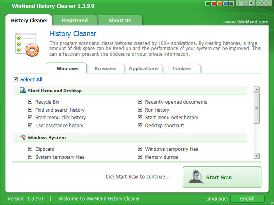 WinMend History Cleaner