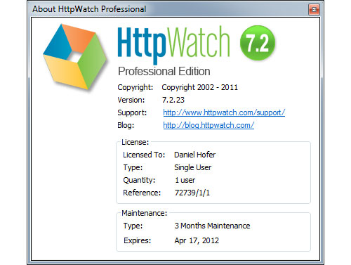 HttpWatch Professional