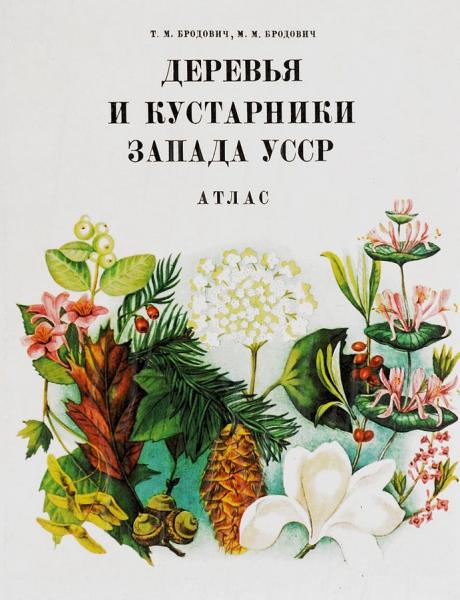 Т.М. Бродович. Деревья и кустарники Запада УССР.  Атлас