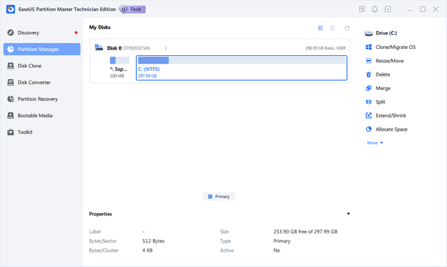 EaseUS Partition Master