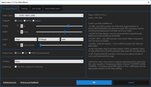 Autokroma AfterCodecs 1.7.2