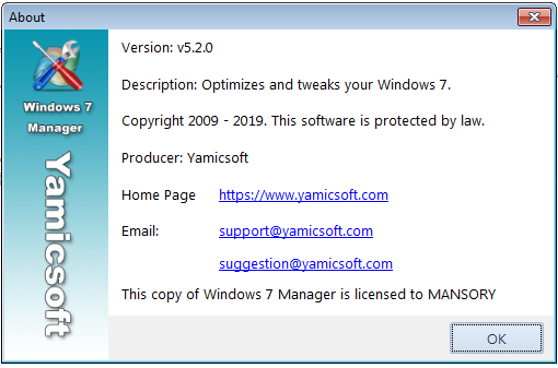 Windows 7 Manager 5.2.0