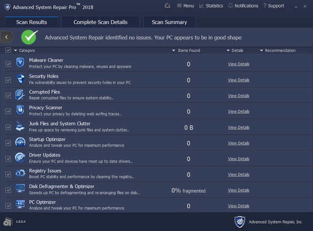 Advanced System Repair Pro 1.8.0.4