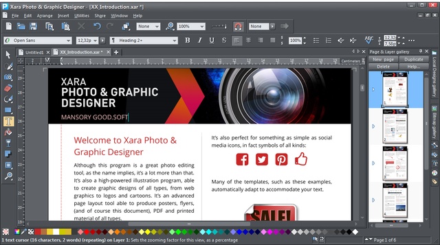 Xara Photo & Graphic Designer 15.0.0.52288