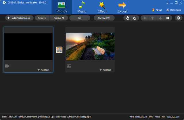 GiliSoft SlideShow Movie Creator