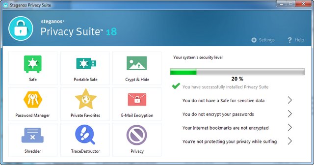 Steganos Privacy Suite 18.0.1 Revision 12029