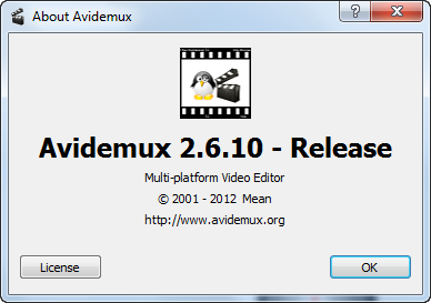 Avidemux 2.6.10