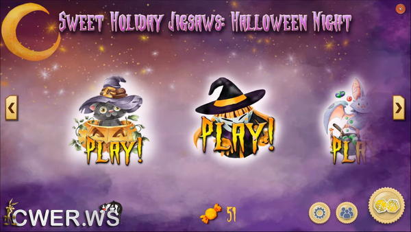 скриншот игры Sweet Holiday Jigsaws: Halloween Night