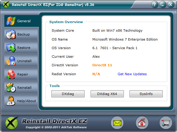 AthTek Reinstall DirectX EZ