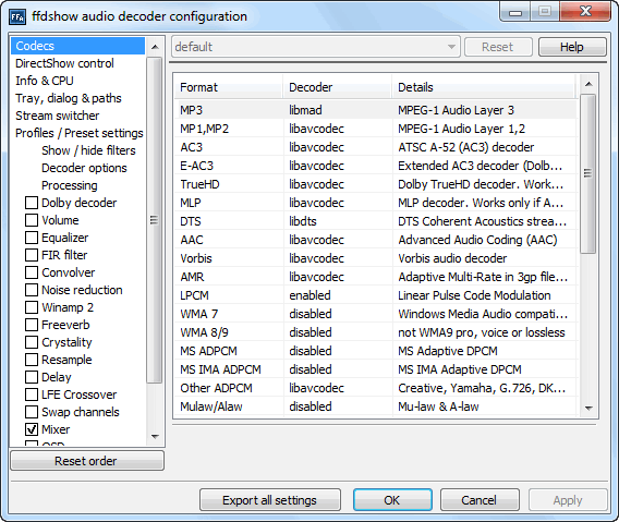 K-Lite Codec Pack