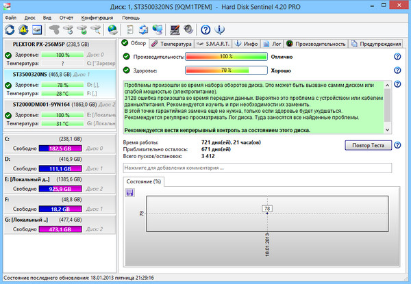 Hard Disk Sentinel Pro