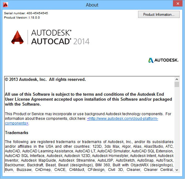 Autodesk AutoCAD 2014