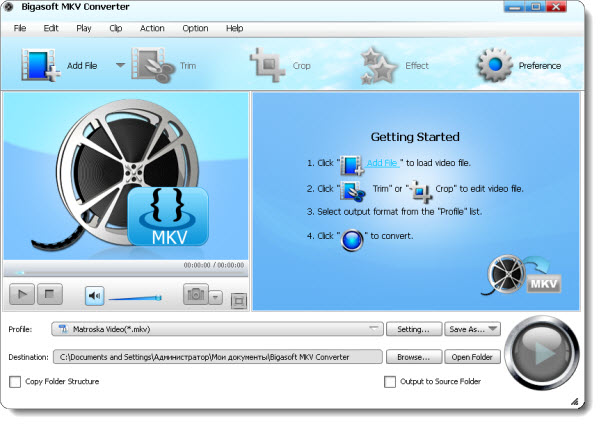 Bigasoft MKV Converter