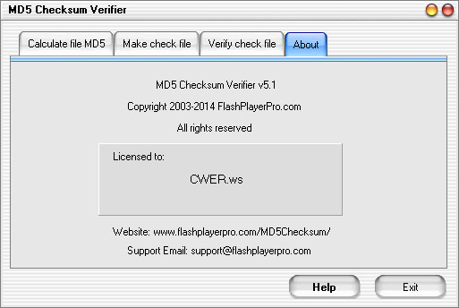 MD5 Checksum Verifier 5.1