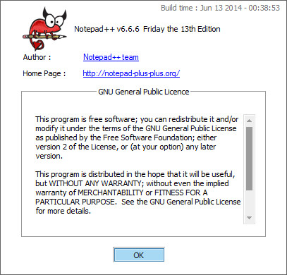 Notepad++ 6.6.6