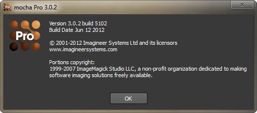 mocha Pro 3.0.2 Build 5102