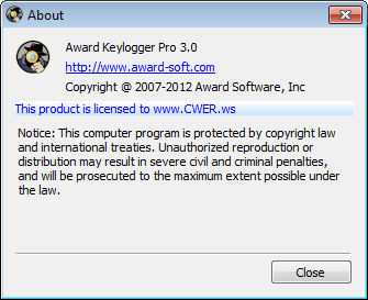Award Keylogger Pro 3.0