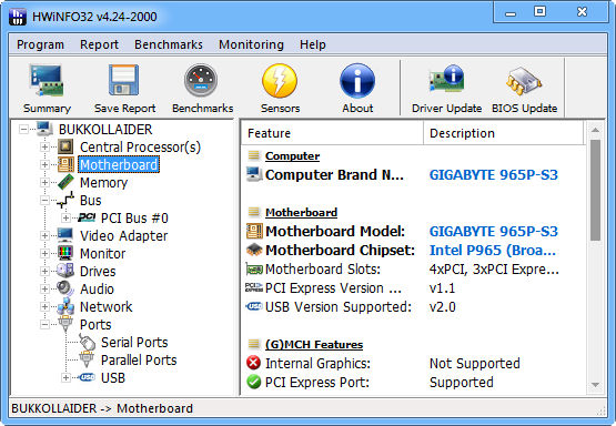 HWiNFO 4.24 Build 2009 Final