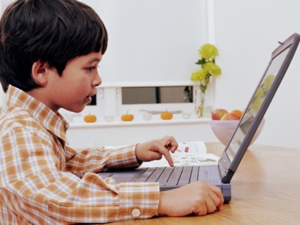 Child at computer