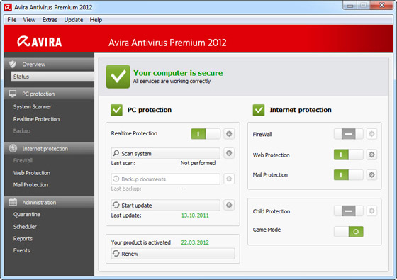 Avira AntiVir Premium 12